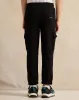Boys Black Cargo Pocket Jogger Pants sold by Redtag