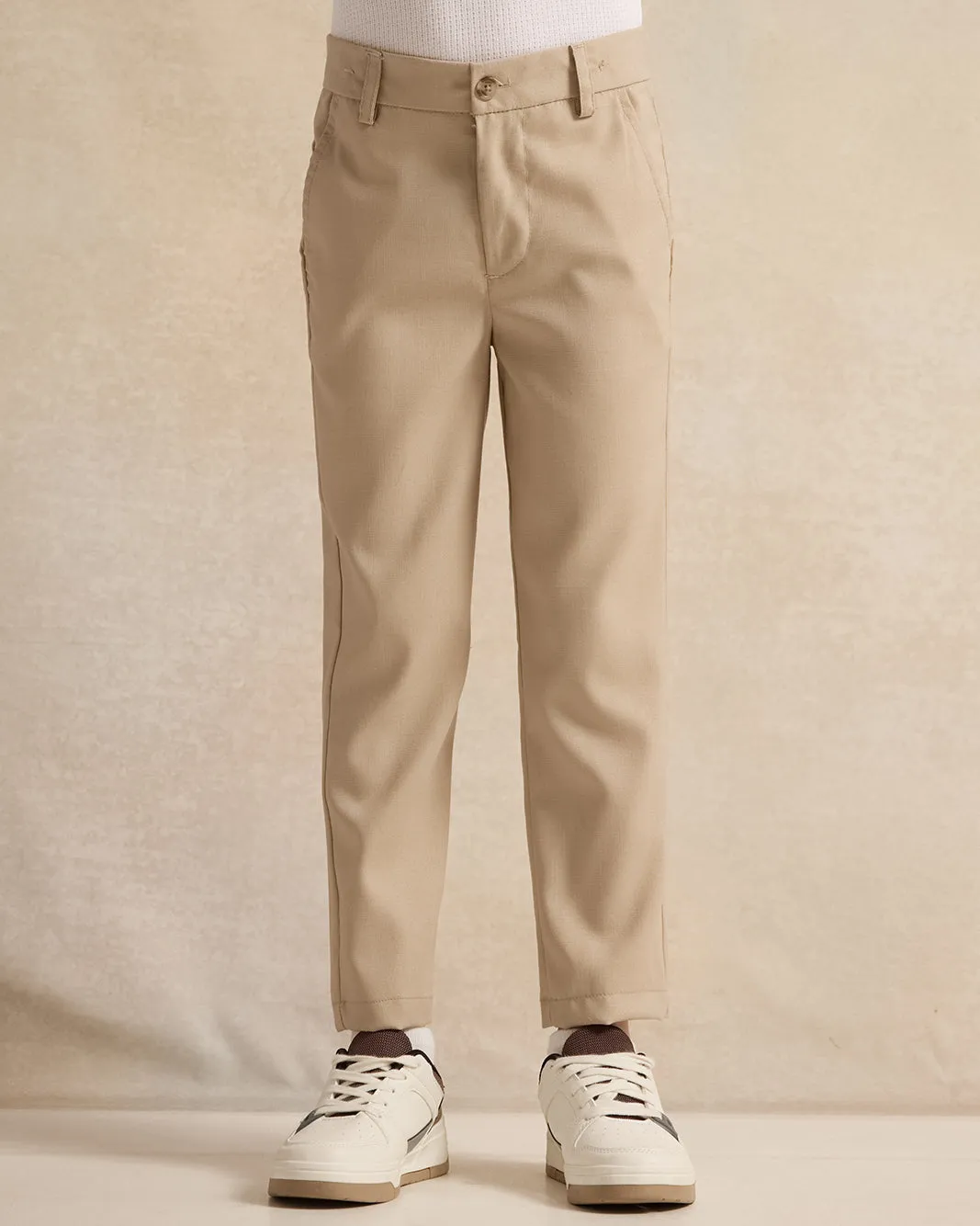 Boys Beige Trousers sold by Redtag