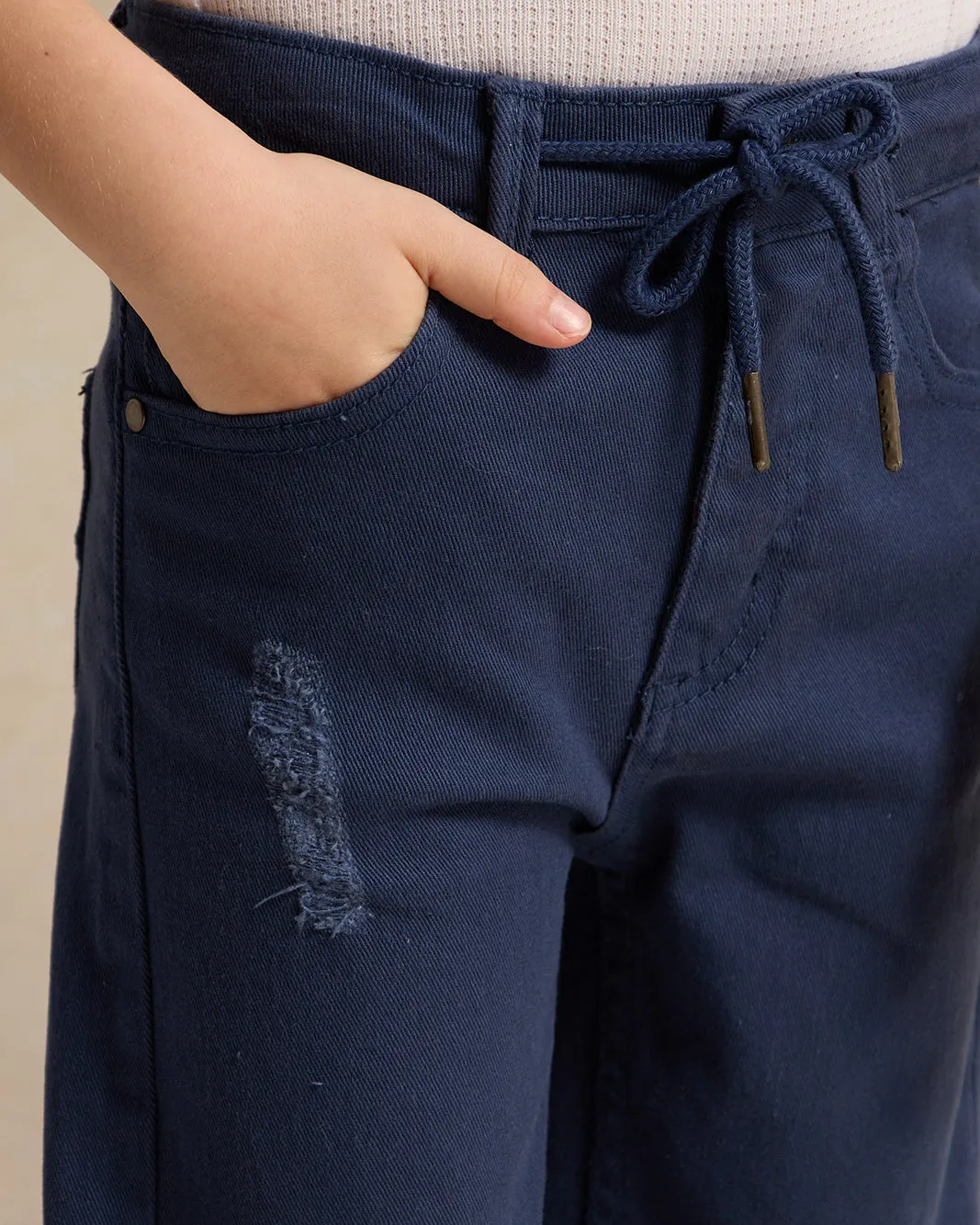 Boys Navy Denim Shorts sold by Redtag product image thumbnail 4