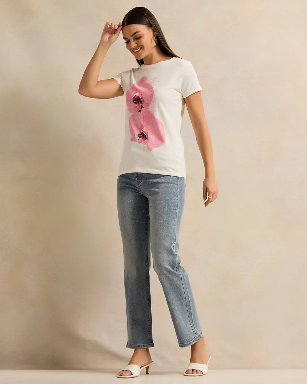 Women Blue Straight Fit Jeans sold by Redtag product image thumbnail 2