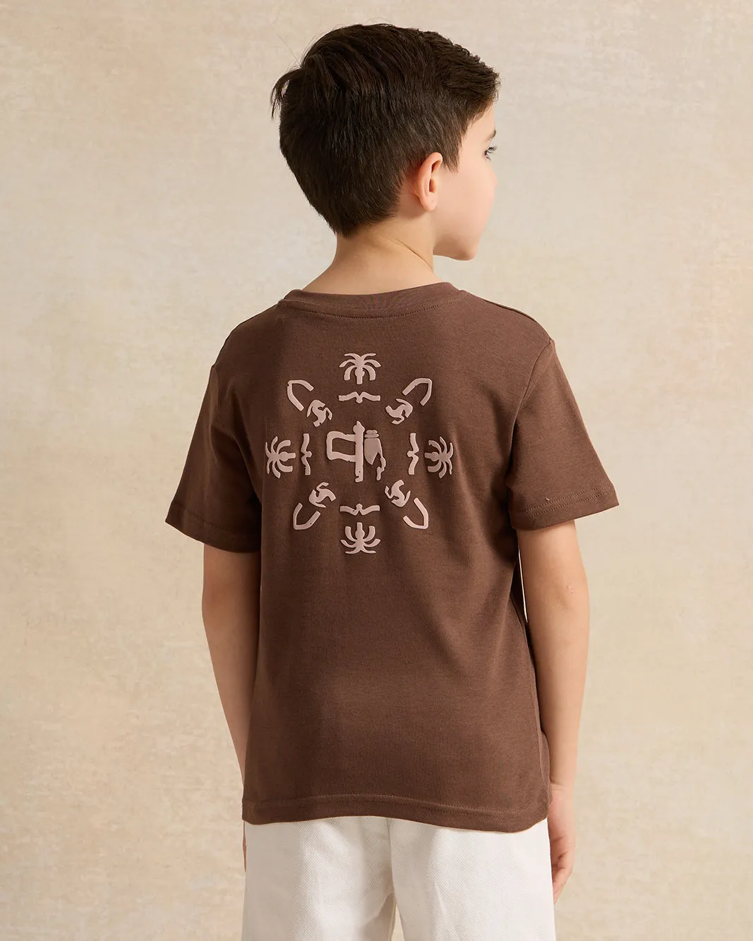 Boys Brown KSA Foundation Day Print T-Shirt sold by Redtag product image thumbnail 3