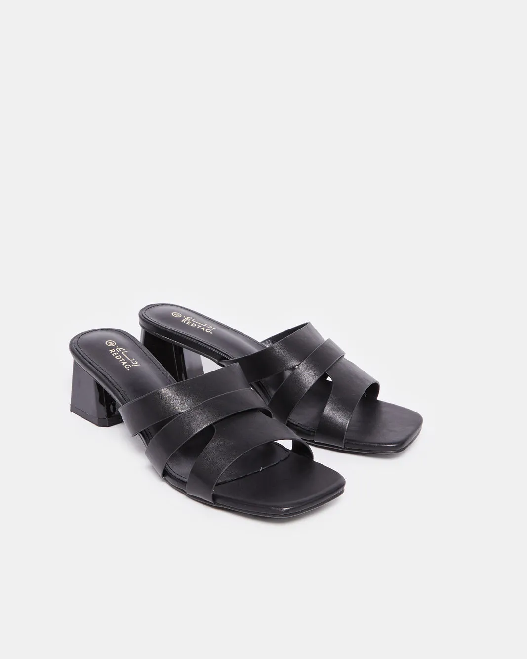 Women Black Over strap Mule sold by Redtag product image thumbnail 2
