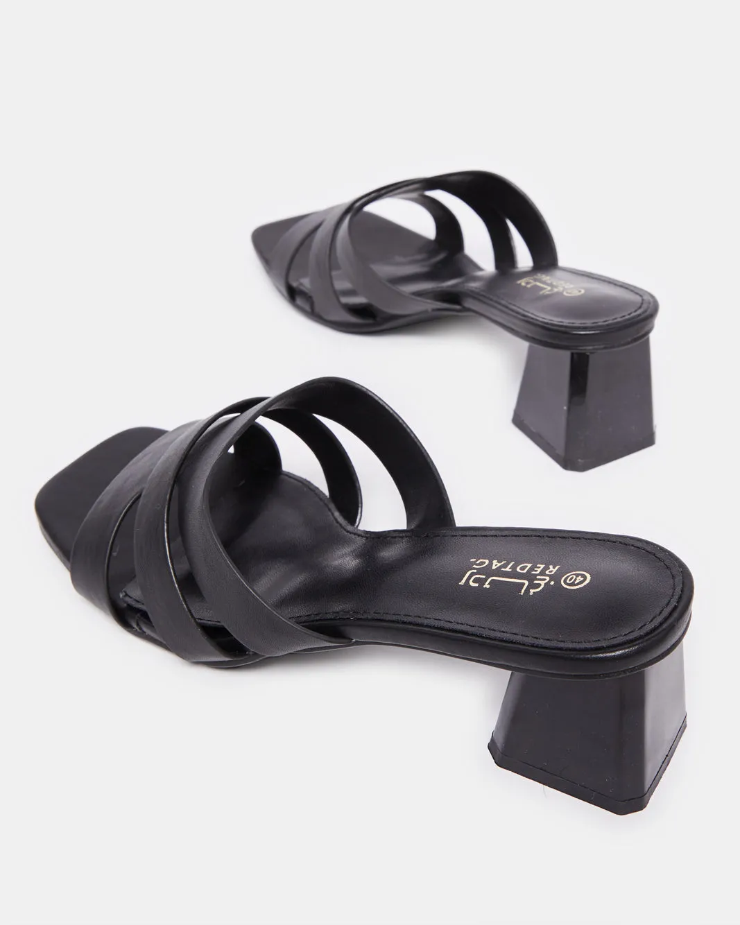 Women Black Over strap Mule sold by Redtag product image thumbnail 4