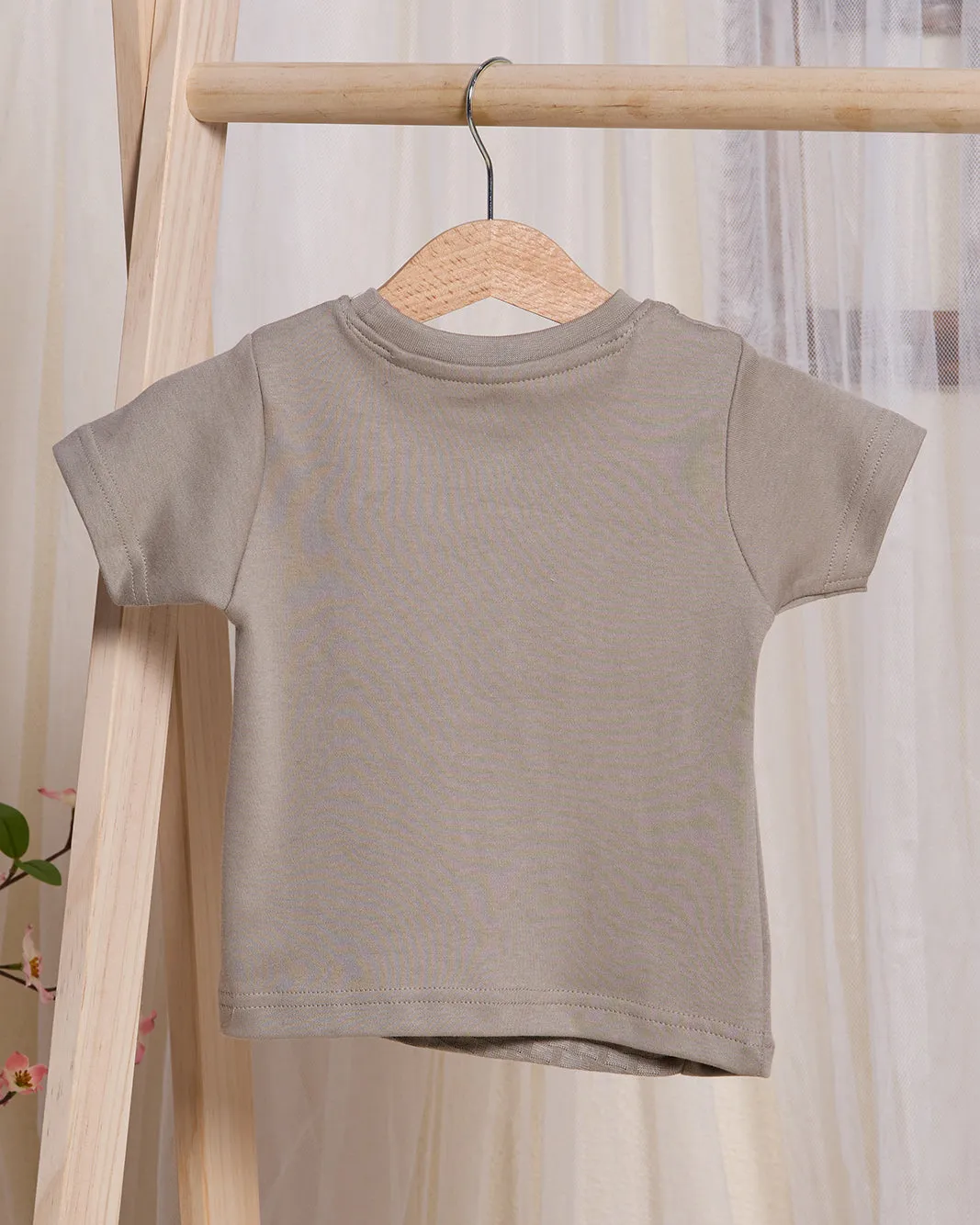 Infant Boys Grey Jacquard T-Shirt sold by Redtag product image thumbnail 4