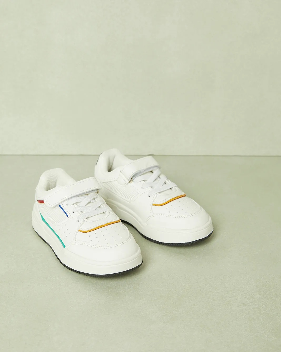 Infant Boys White Velcro Sneakers sold by Redtag product image thumbnail 2