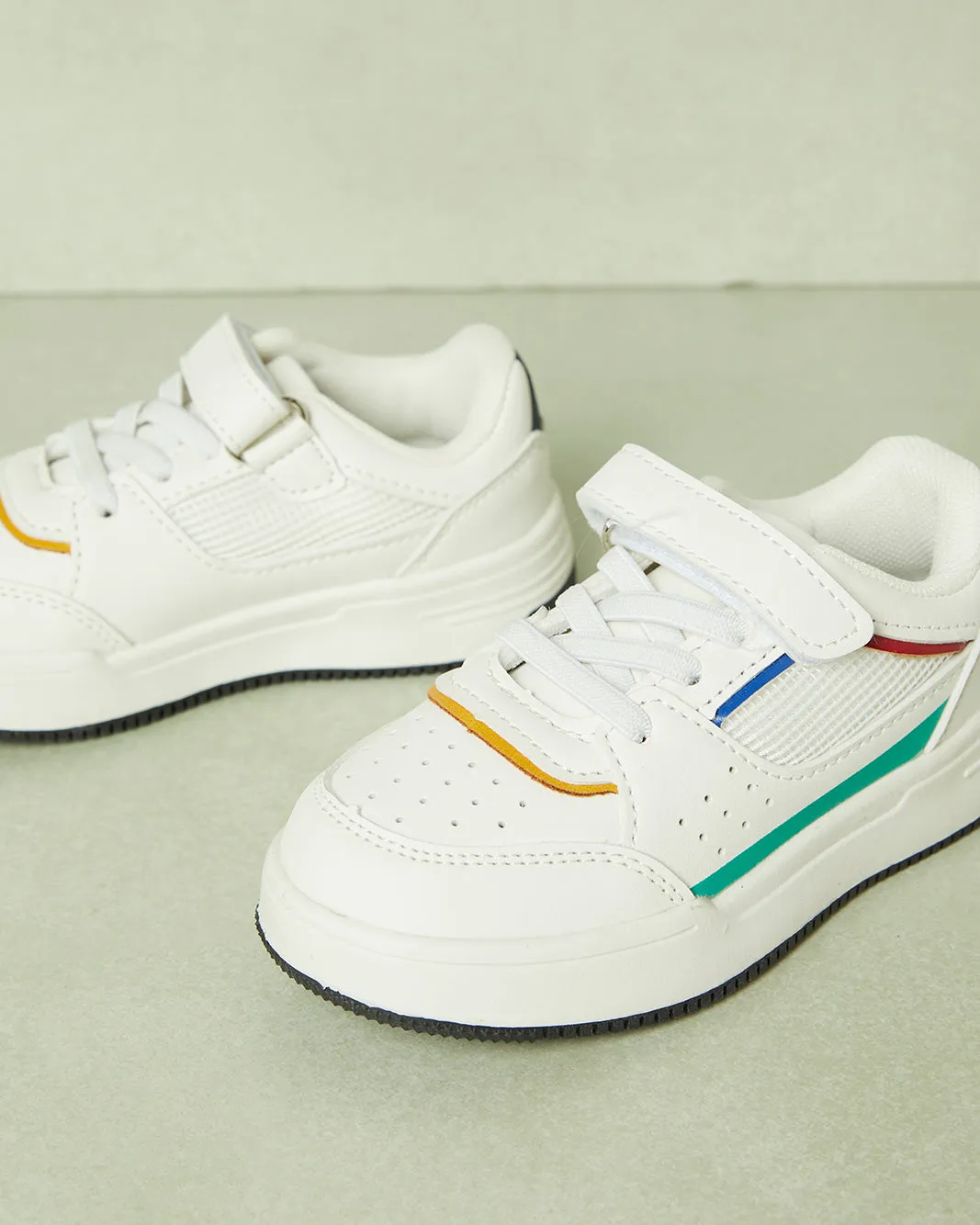 Infant Boys White Velcro Sneakers sold by Redtag product image thumbnail 3