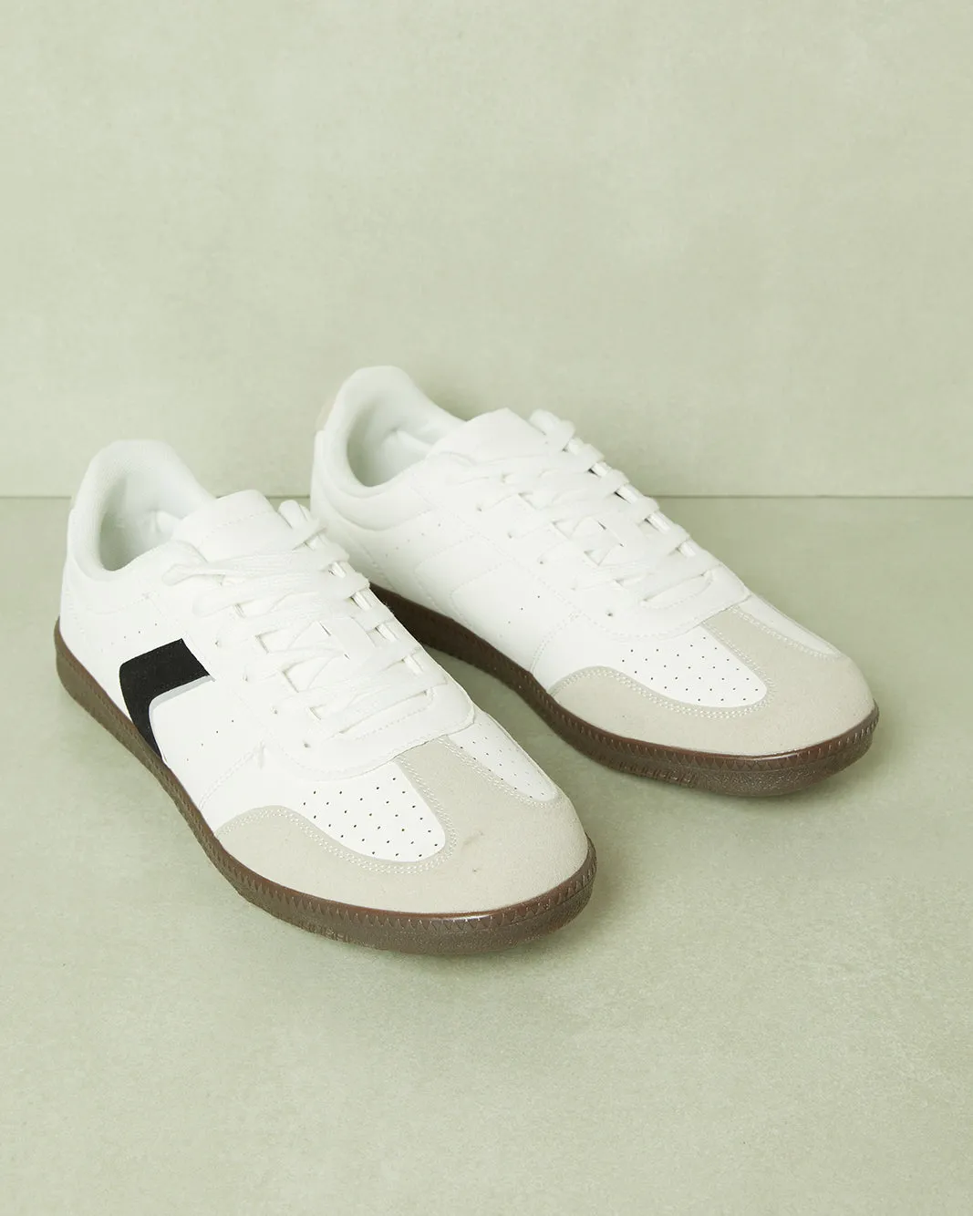 Men White Material Block Sneakers sold by Redtag product image thumbnail 2