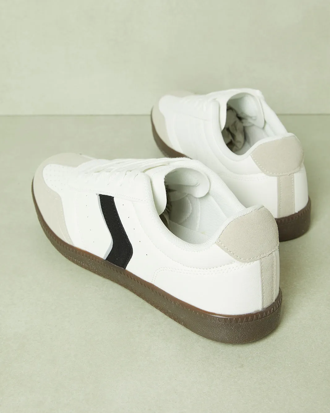 Men White Material Block Sneakers sold by Redtag product image thumbnail 4