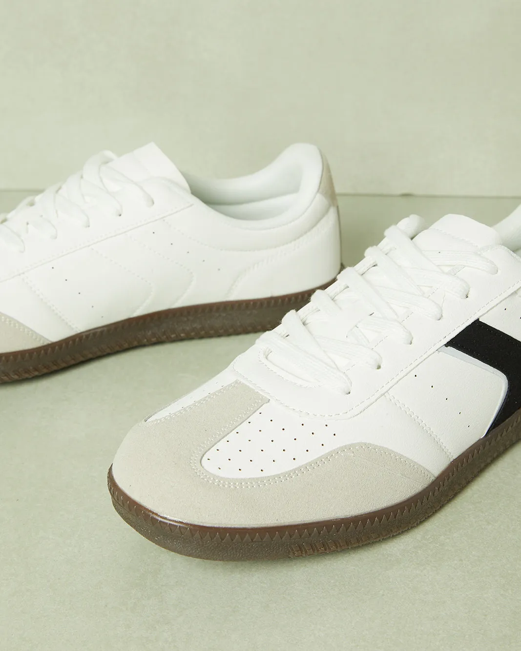 Men White Material Block Sneakers sold by Redtag product image thumbnail 3
