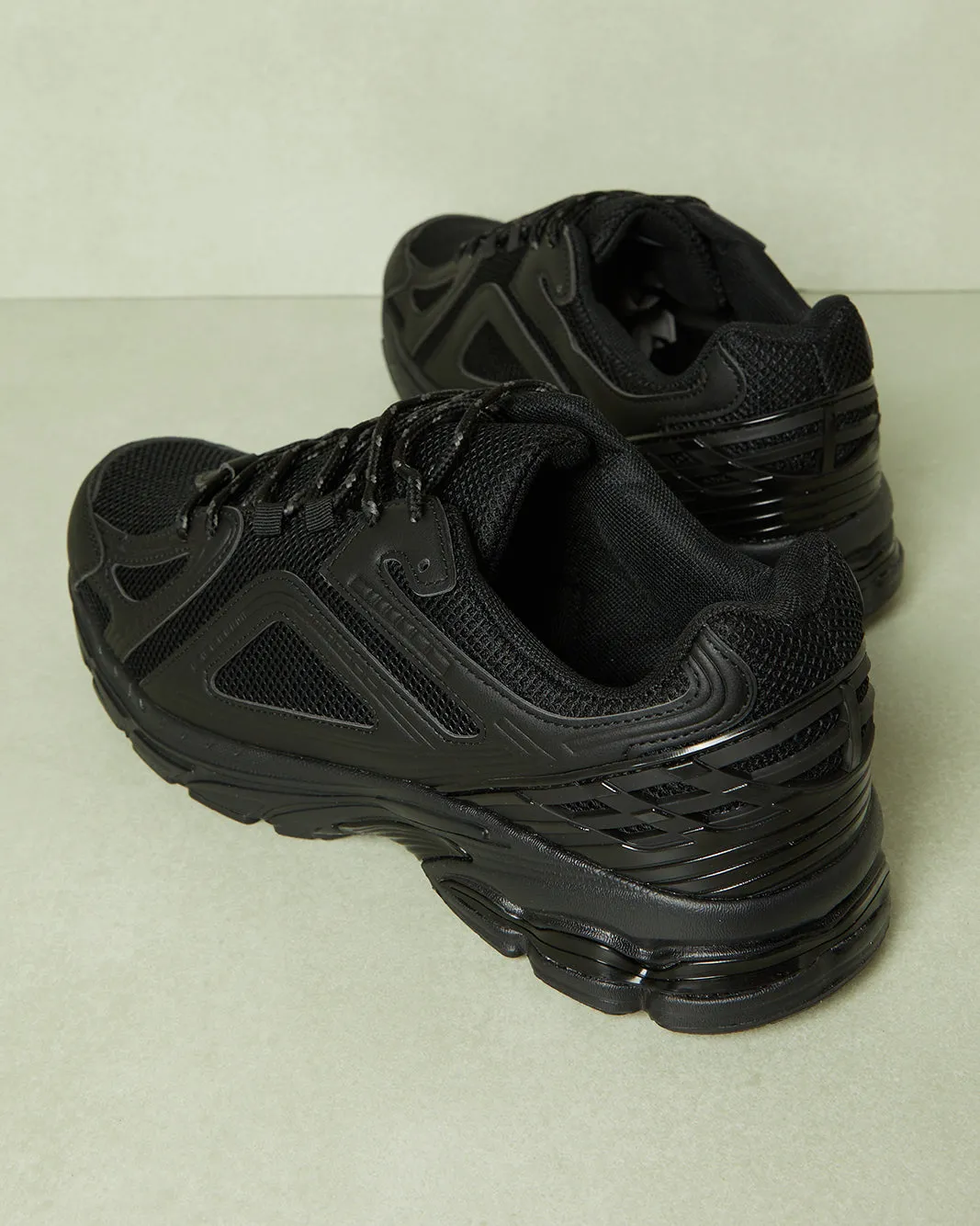 Men Black Material Block Chunky Sneakers sold by Redtag product image thumbnail 4