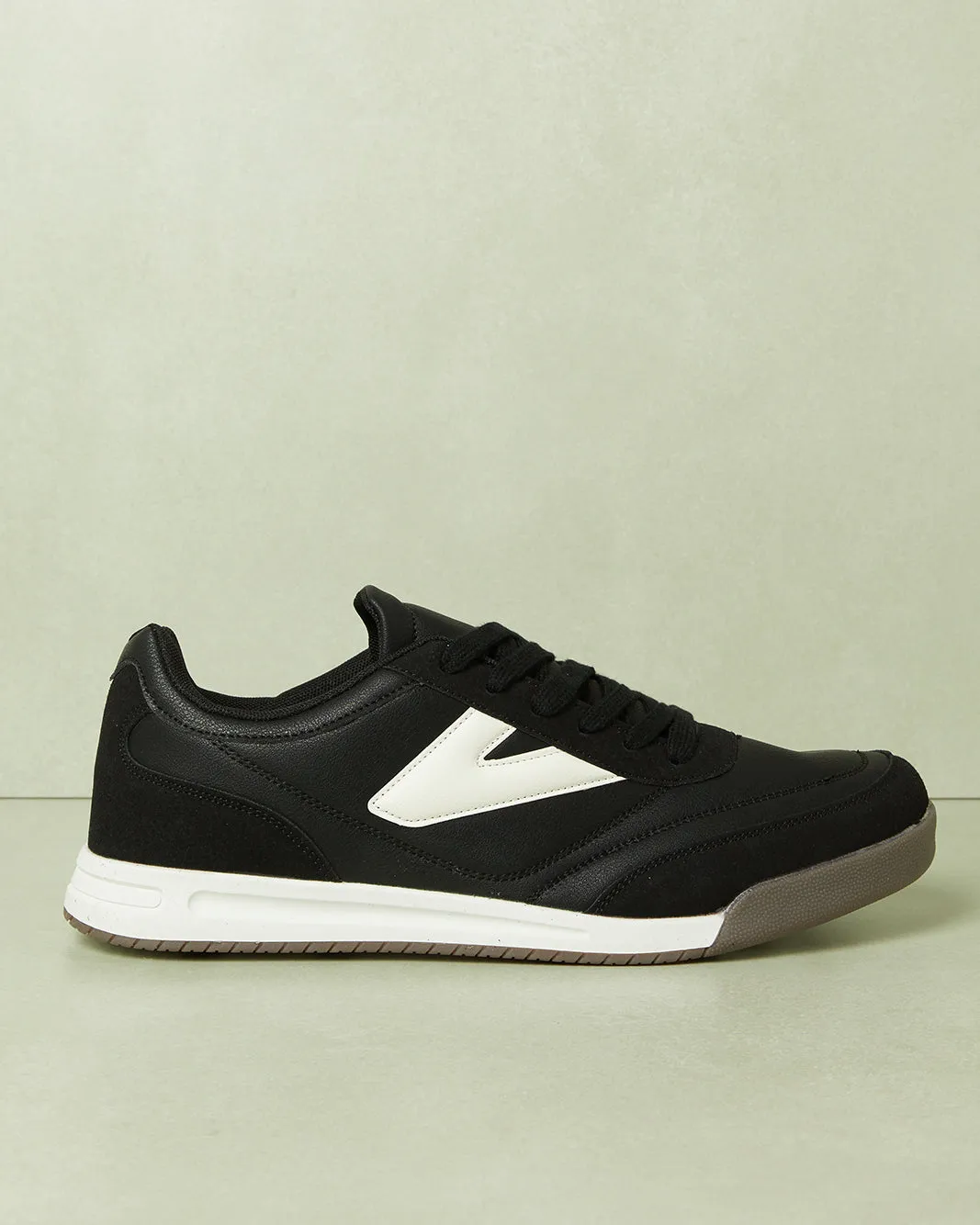 Men Black Color Block Trainers sold by Redtag