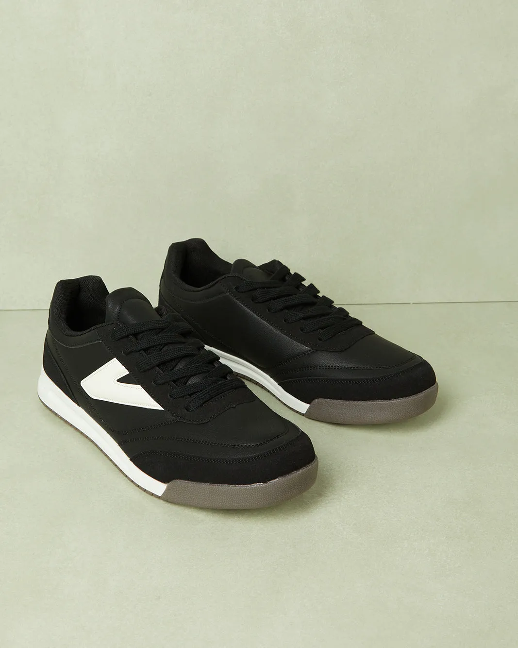Men Black Color Block Trainers sold by Redtag product image thumbnail 2