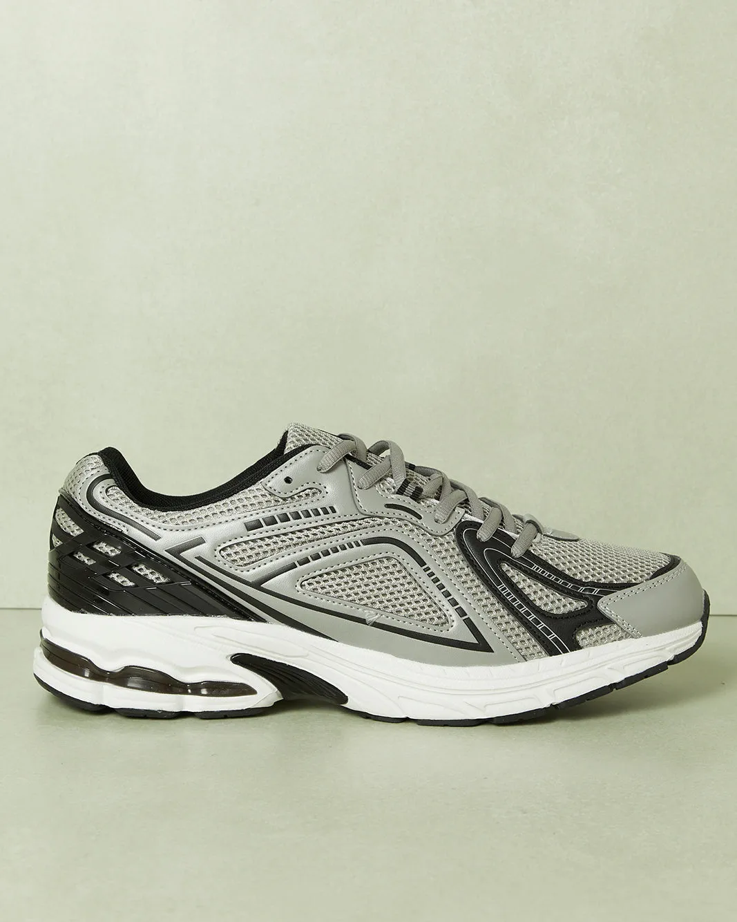 Men Grey Color Block Chunky Trainers sold by Redtag