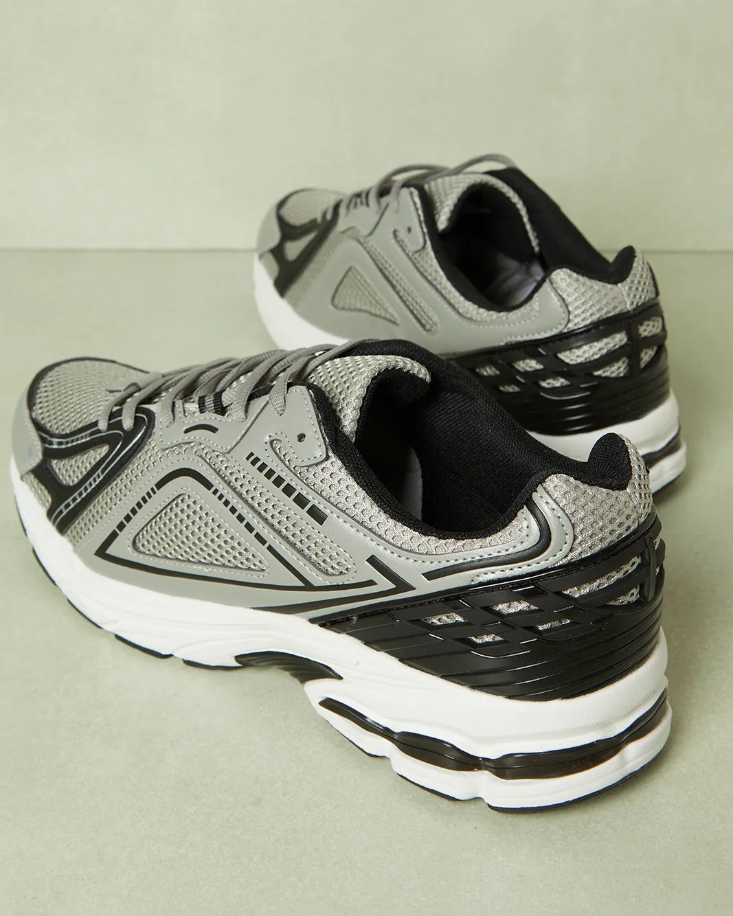 Men Grey Color Block Chunky Trainers sold by Redtag product image thumbnail 4