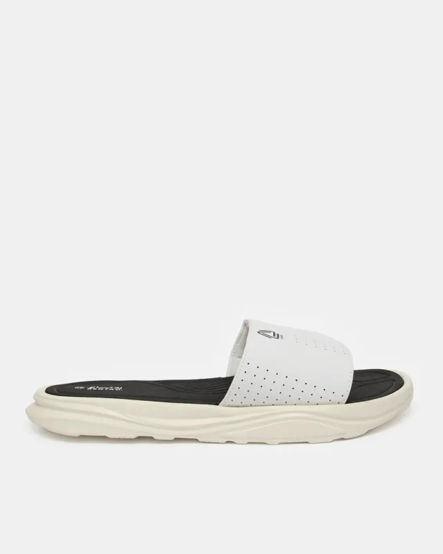 Men White Plain Slide sold by Redtag