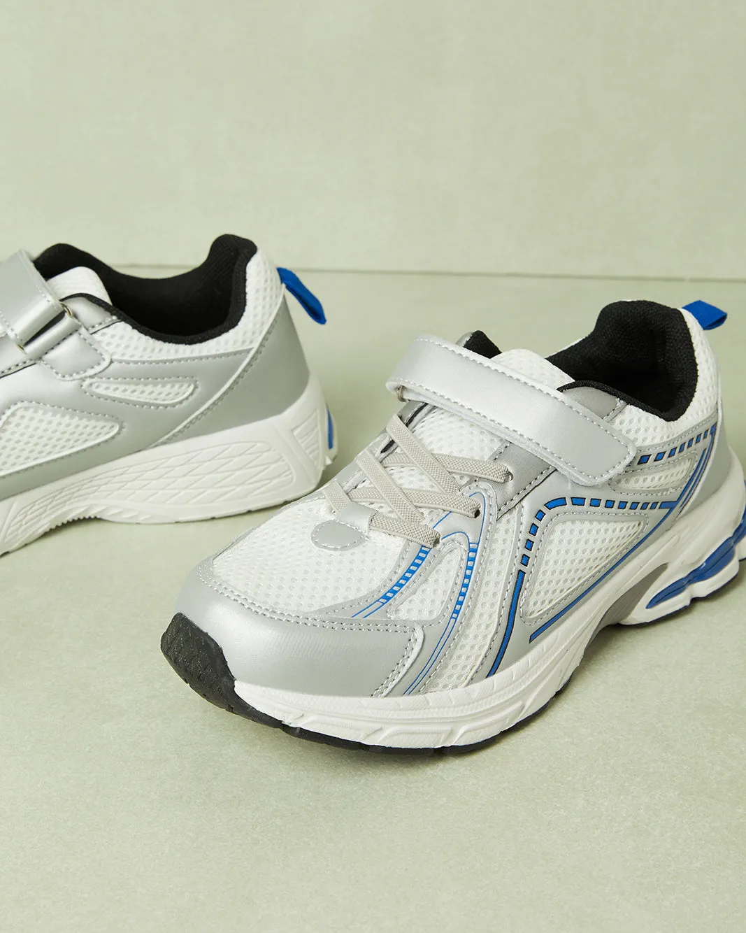Senior Boys White Material Block Trainer sold by Redtag product image thumbnail 3