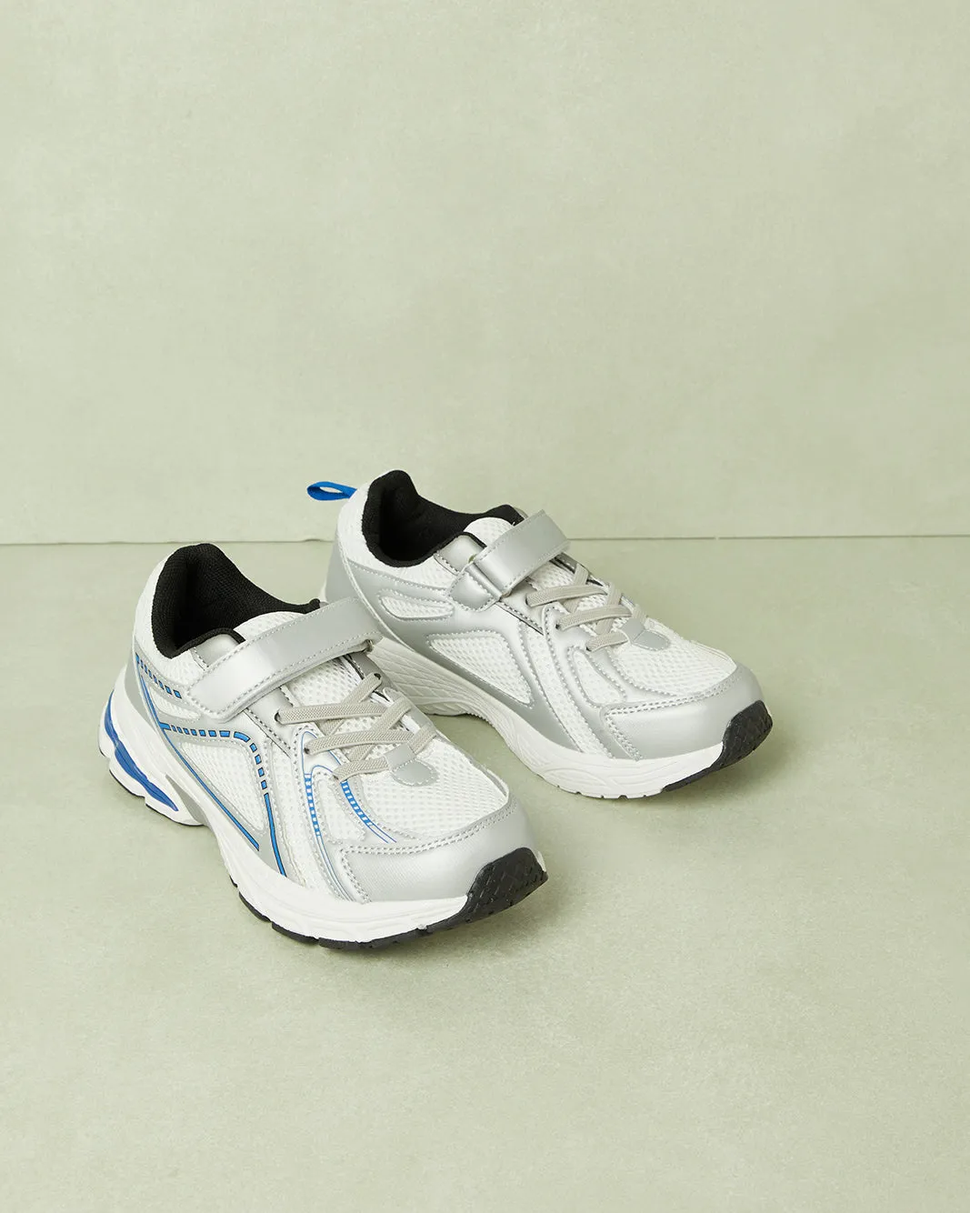 Senior Boys White Material Block Trainer sold by Redtag product image thumbnail 2