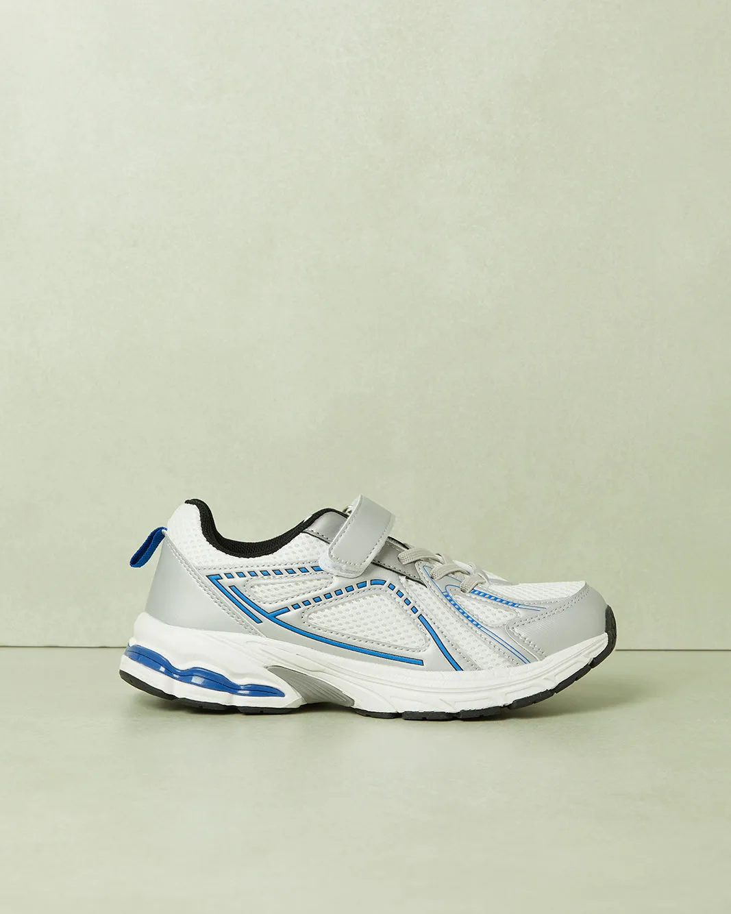 Senior Boys White Material Block Trainer sold by Redtag