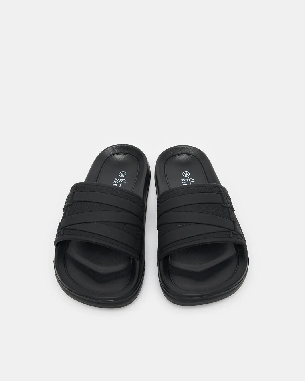 Boys Black Molded Slide sold by Redtag product image thumbnail 2