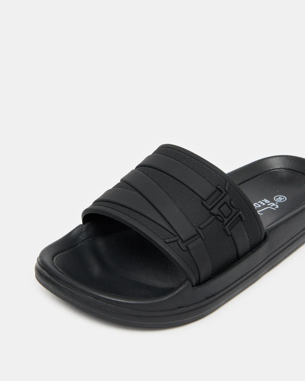 Boys Black Molded Slide sold by Redtag product image thumbnail 3