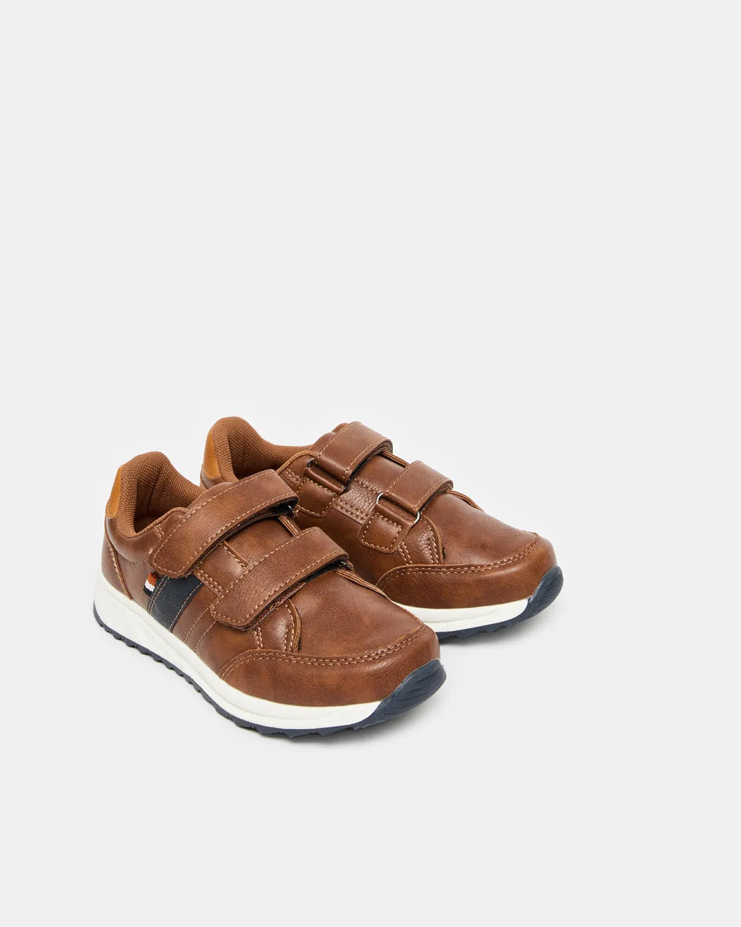 Boys Brown Material Block Sneakers sold by Redtag product image thumbnail 3