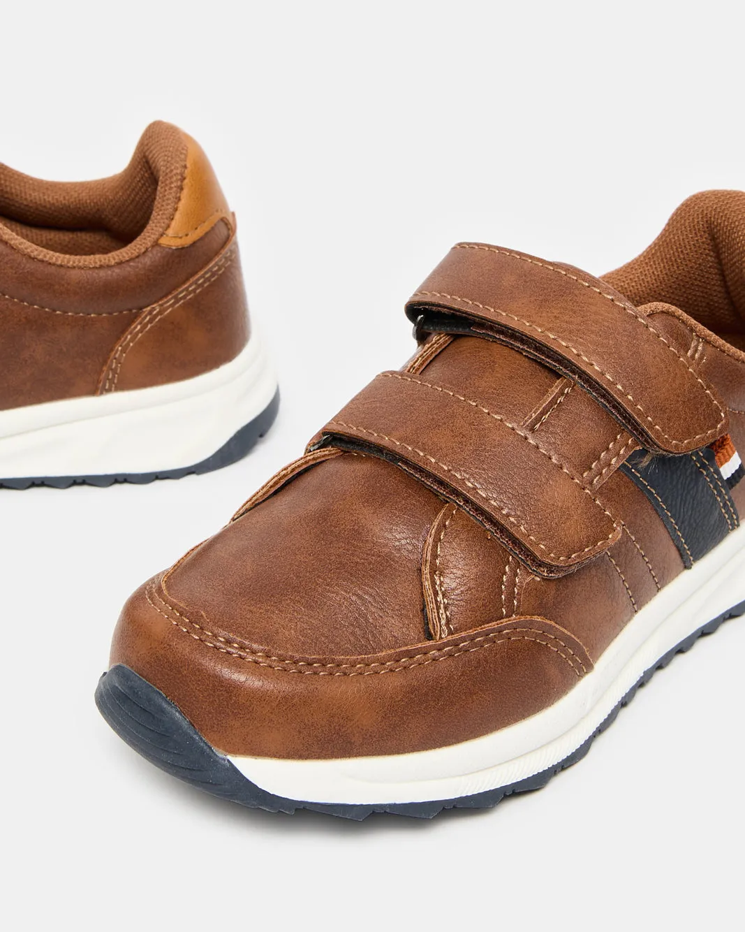 Boys Brown Material Block Sneakers sold by Redtag product image thumbnail 4