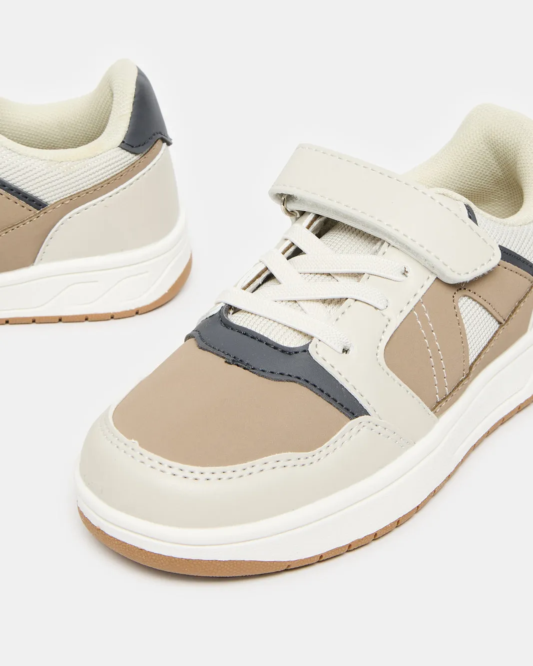 Boys Grey Material Block Sneakers sold by Redtag product image thumbnail 3