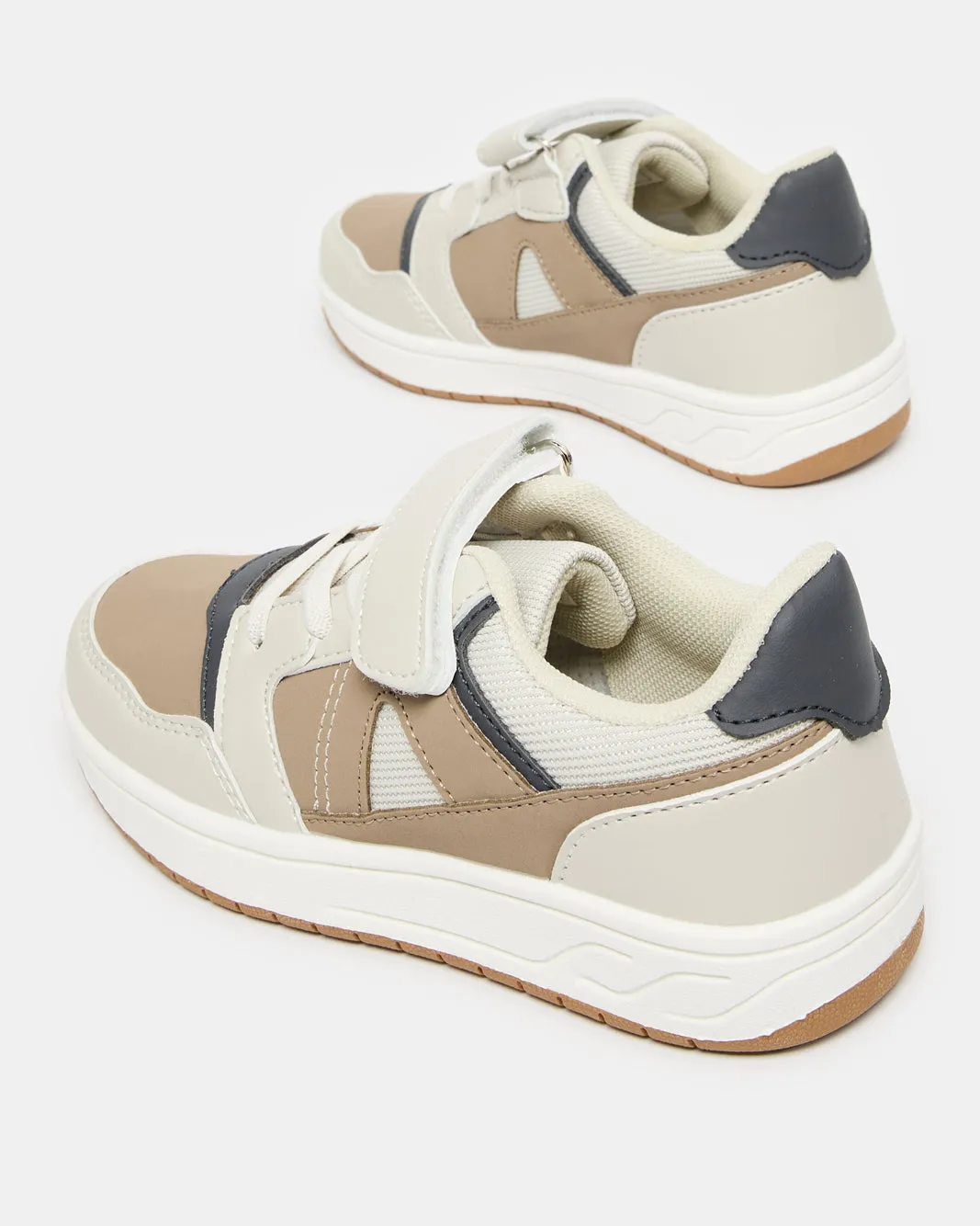 Boys Grey Material Block Sneakers sold by Redtag product image thumbnail 4