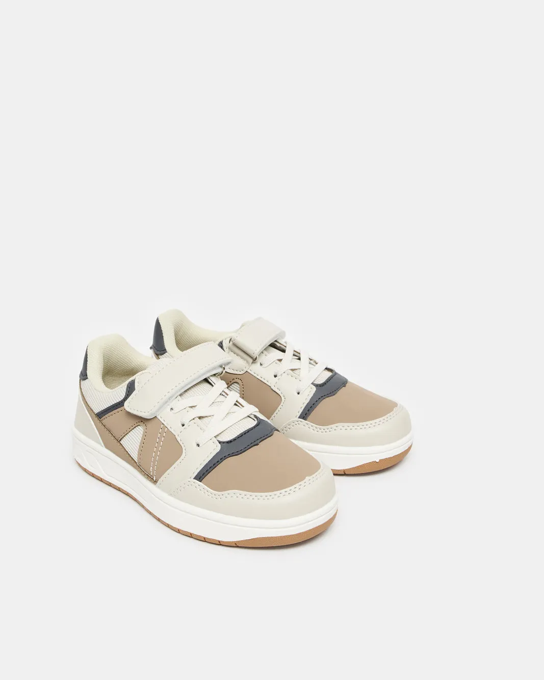 Boys Grey Material Block Sneakers sold by Redtag product image thumbnail 2