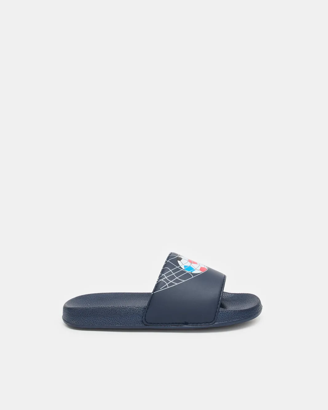 Boys Navy Molded Slide sold by Redtag