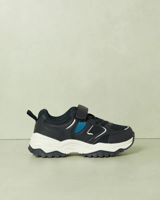 Boys Navy Colour Block Chunky Sneaker sold by Redtag