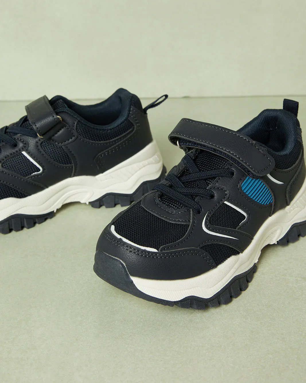Boys Navy Colour Block Chunky Sneaker sold by Redtag product image thumbnail 3