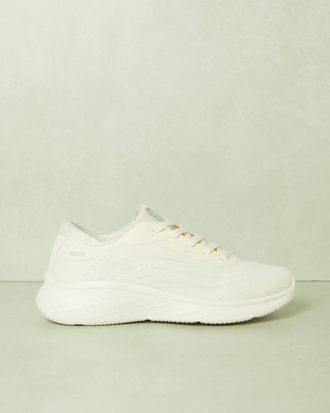 Women ivory Lace Up Sneakers sold by Redtag