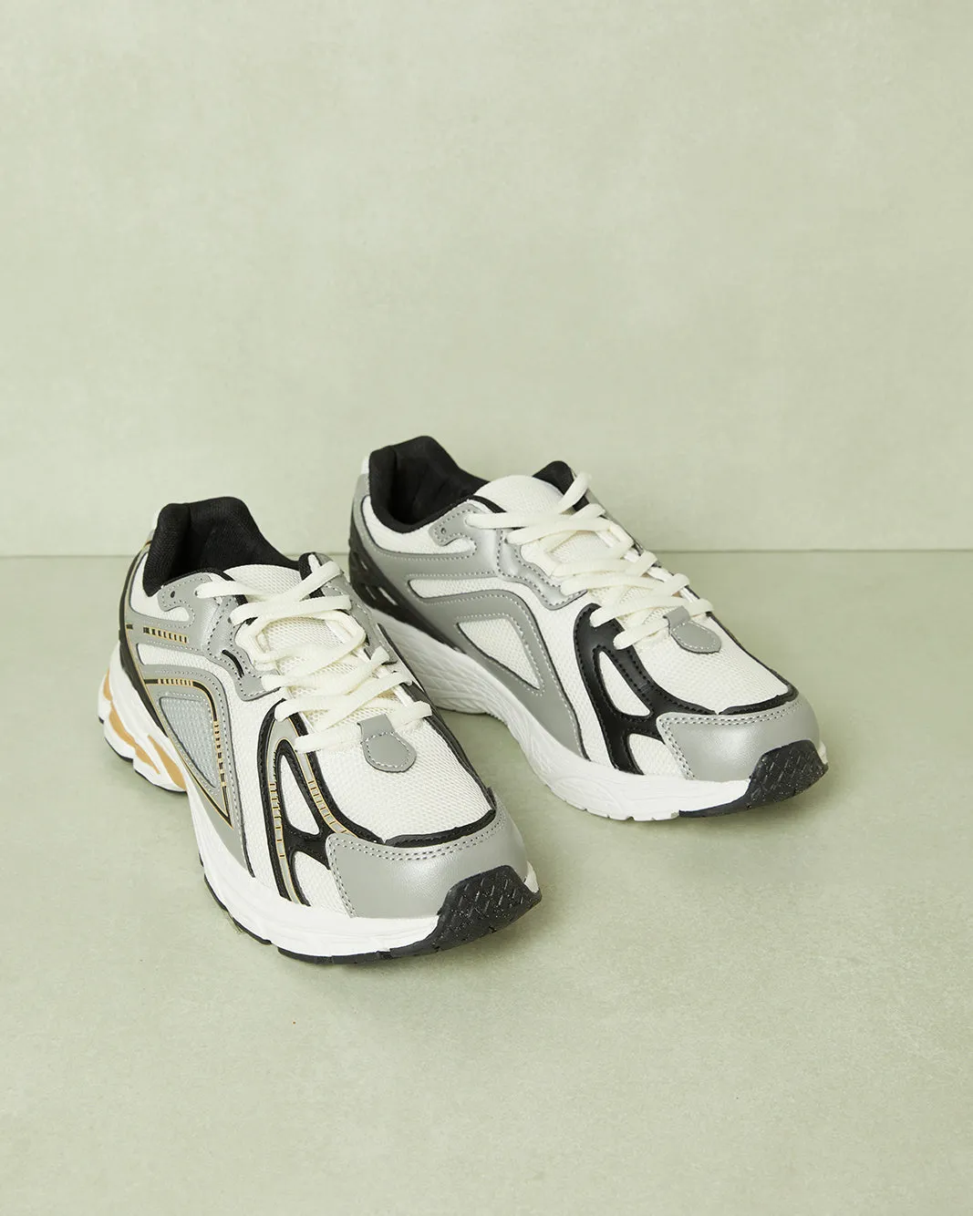 Senior Boys Multicolour Material Block Trainer sold by Redtag product image thumbnail 2