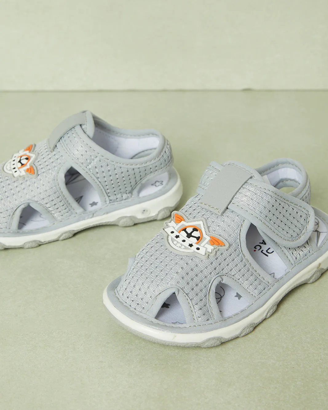 Infant Boys Grey Sounded Sole Sandal sold by Redtag product image thumbnail 3