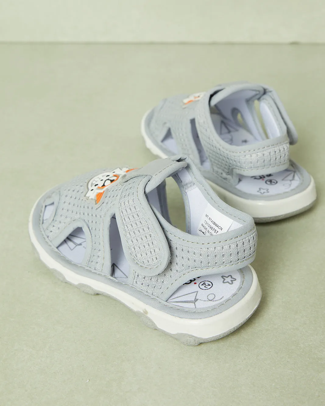 Infant Boys Grey Sounded Sole Sandal sold by Redtag product image thumbnail 4