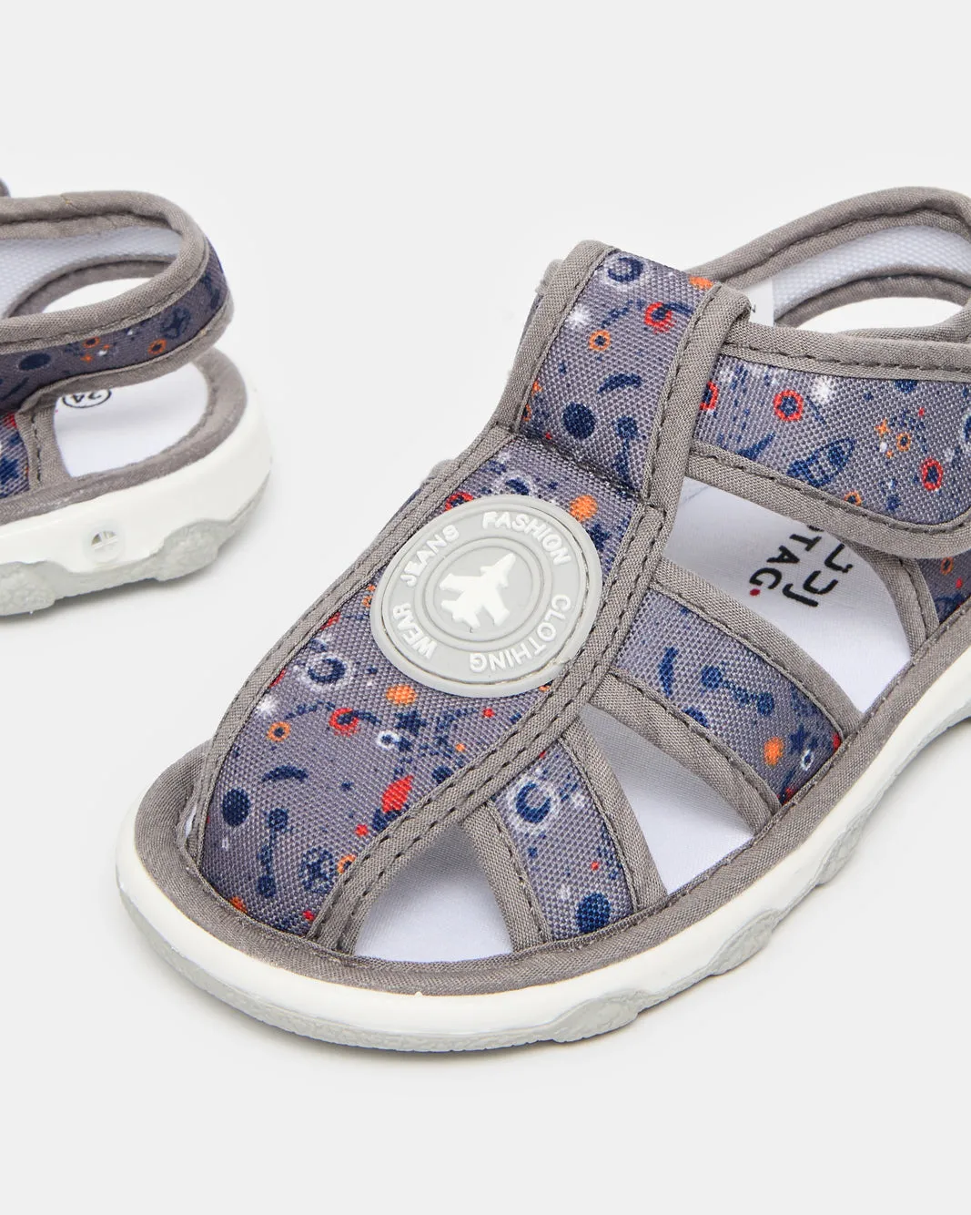 Infant Boys Grey Sounded Sandals sold by Redtag product image thumbnail 3