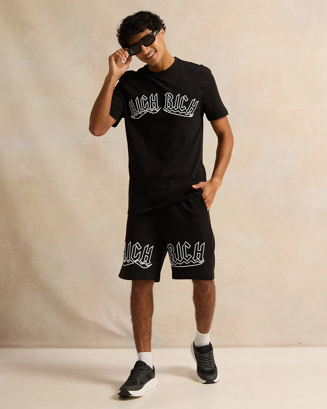 Men Black Printed T-Shirt sold by Redtag product image thumbnail 2