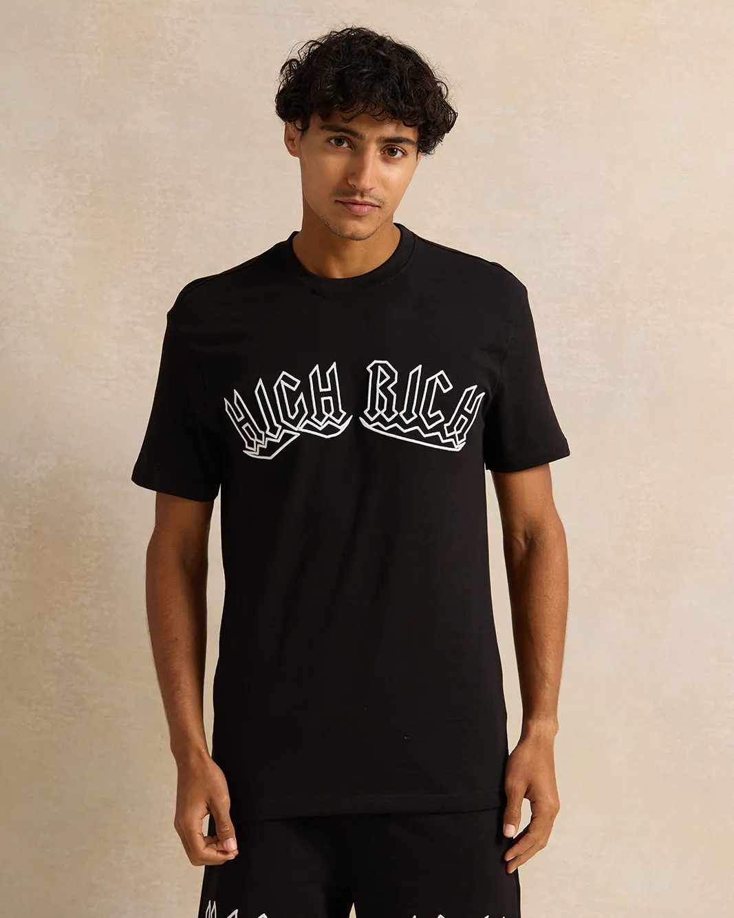 Men Black Printed T-Shirt sold by Redtag