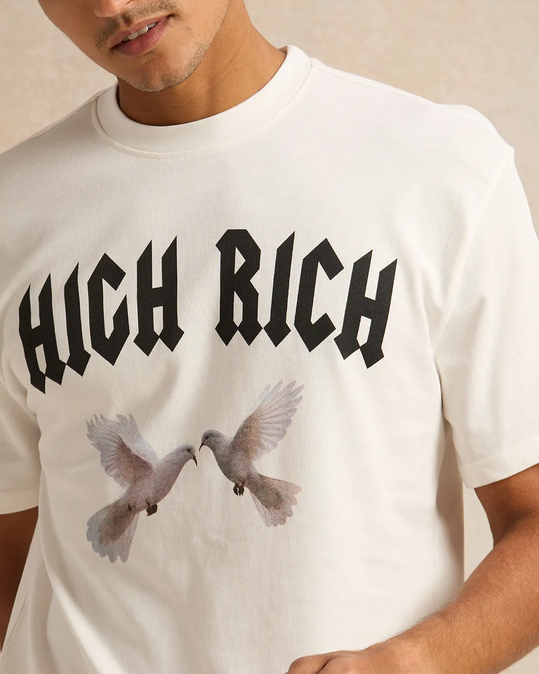 Men White Printed T-Shirt sold by Redtag product image thumbnail 4