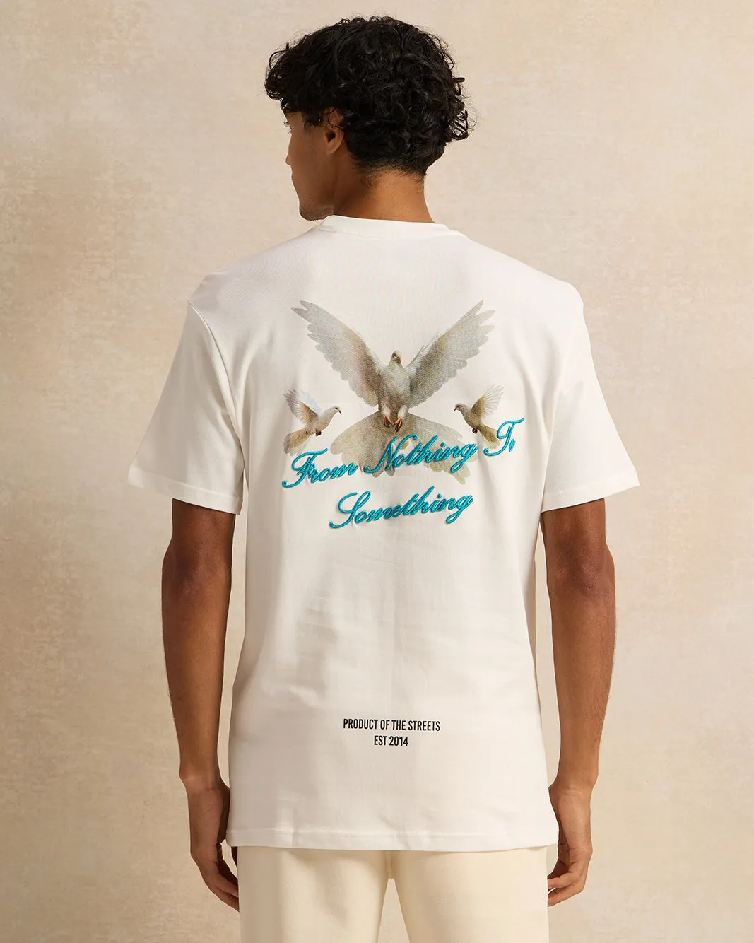Men White Printed T-Shirt sold by Redtag product image thumbnail 3
