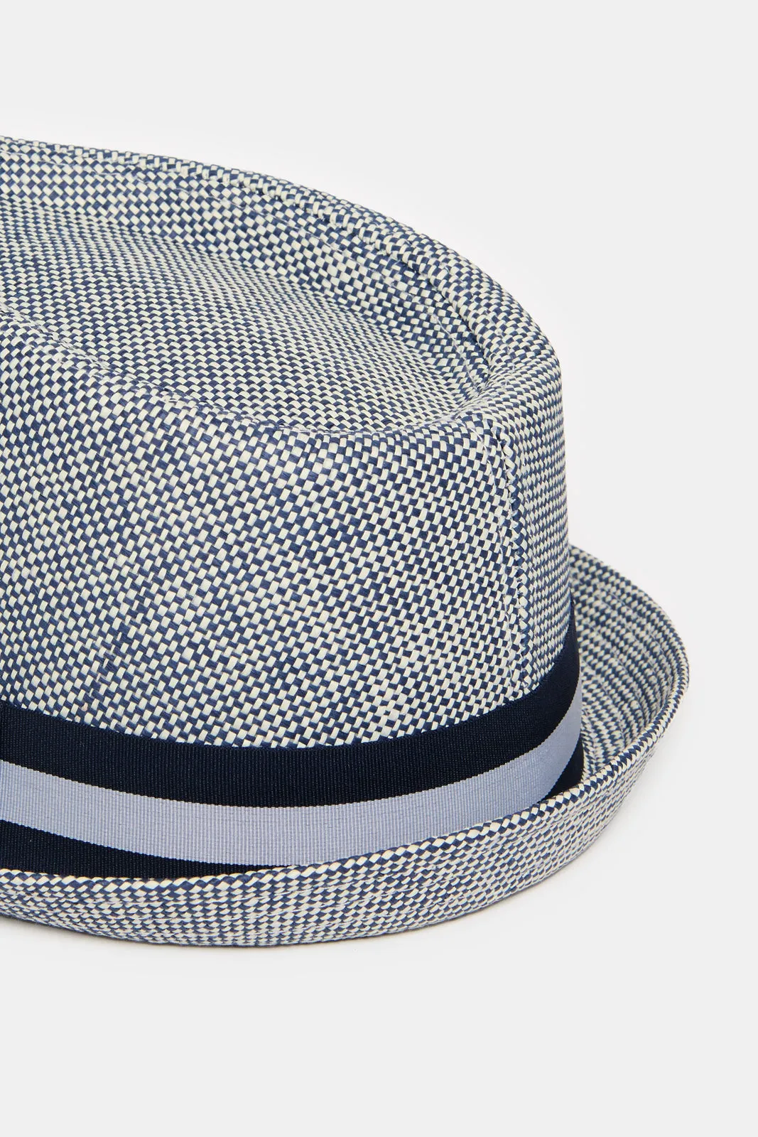 Men Grey Fedora Hat With Band sold by Redtag product image thumbnail 4