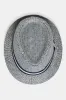 Men Grey Fedora Hat With Band sold by Redtag