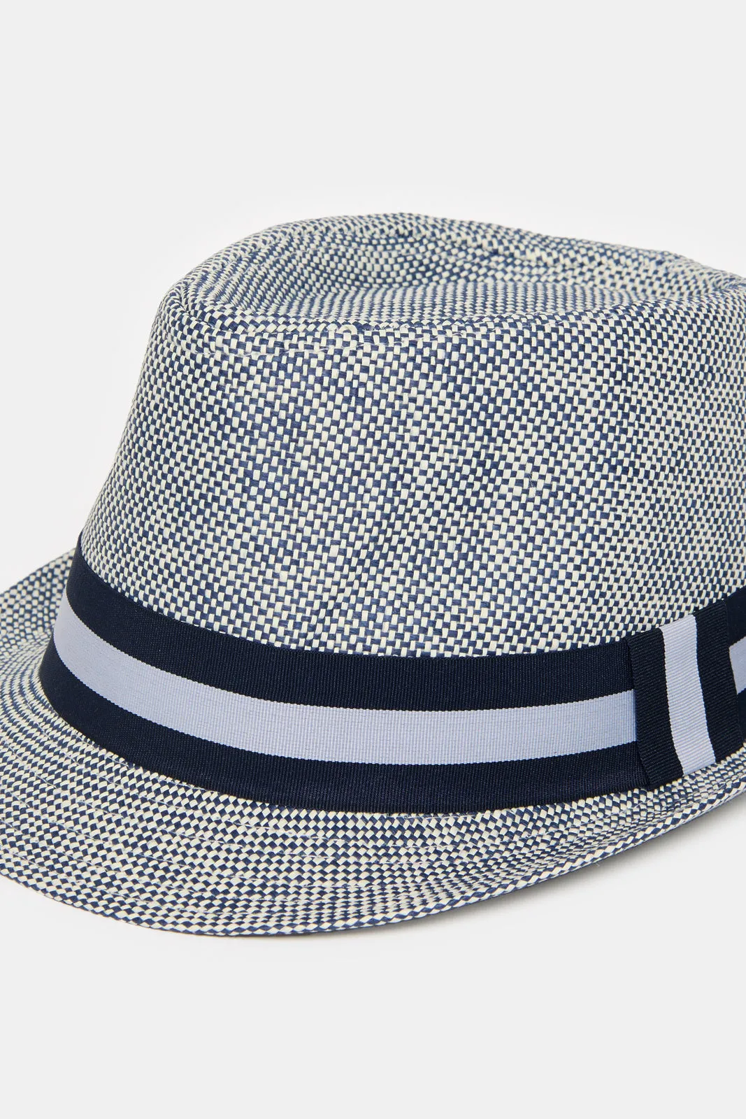 Men Grey Fedora Hat With Band sold by Redtag product image thumbnail 2