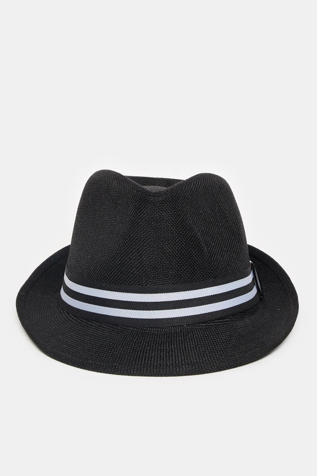 Men Black Fedora Hat With Band sold by Redtag