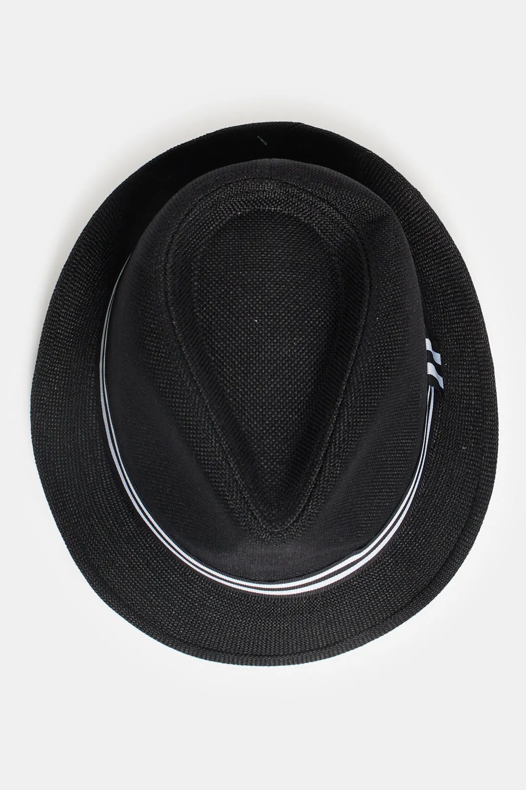 Men Black Fedora Hat With Band sold by Redtag product image thumbnail 3