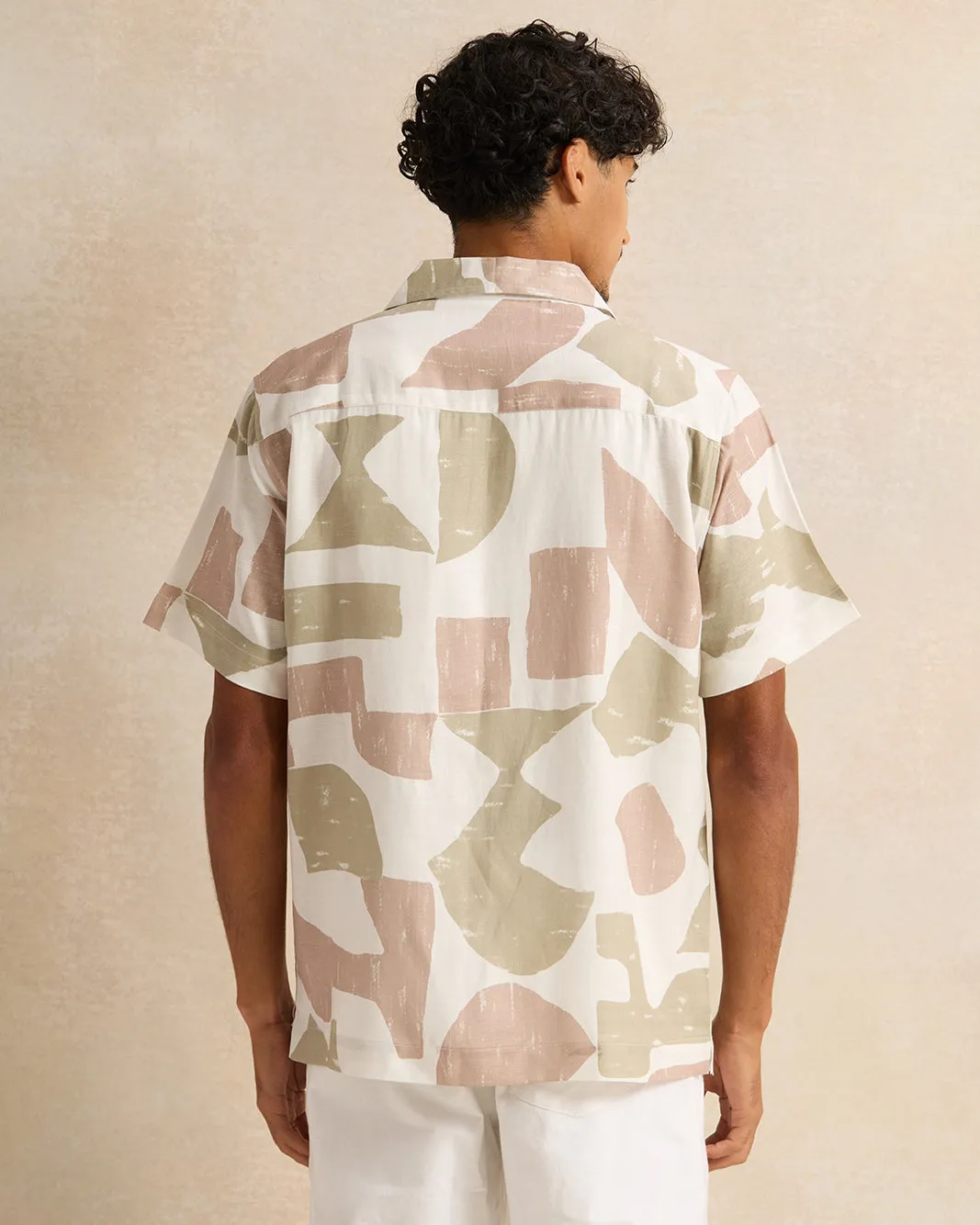 Men White Printed Casual Shirt sold by Redtag product image thumbnail 3