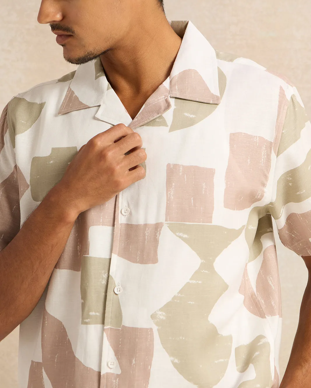 Men White Printed Casual Shirt sold by Redtag product image thumbnail 4
