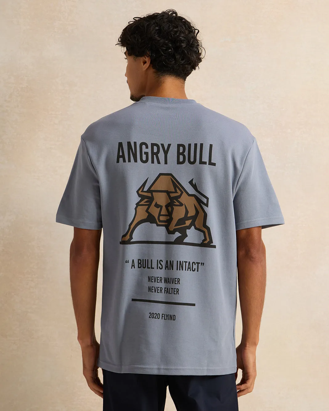 Men Blue Printed T-Shirt sold by Redtag product image thumbnail 3