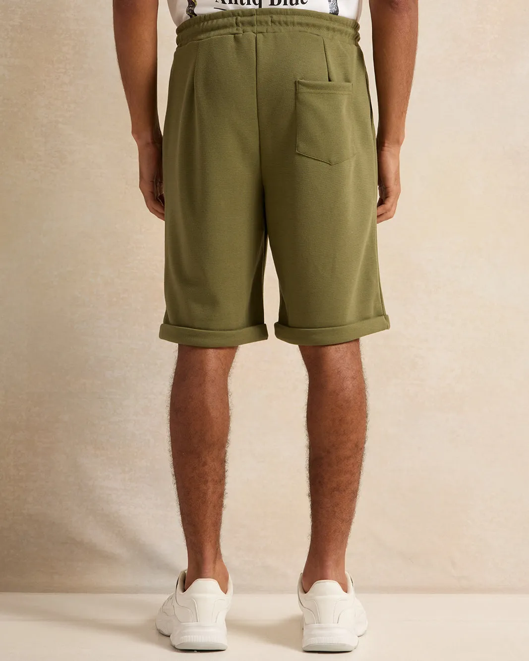 Men Olive Active Shorts sold by Redtag product image thumbnail 3